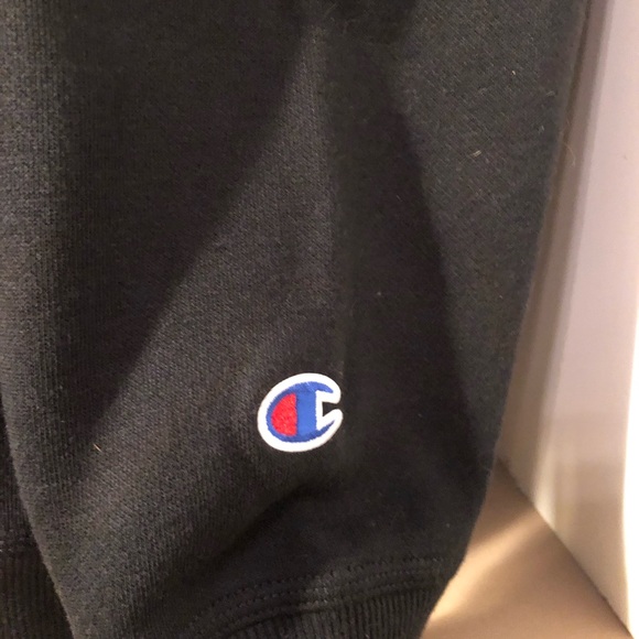 Champion Pullover Fleece Hoodie Black size X Large - Picture 8 of 11